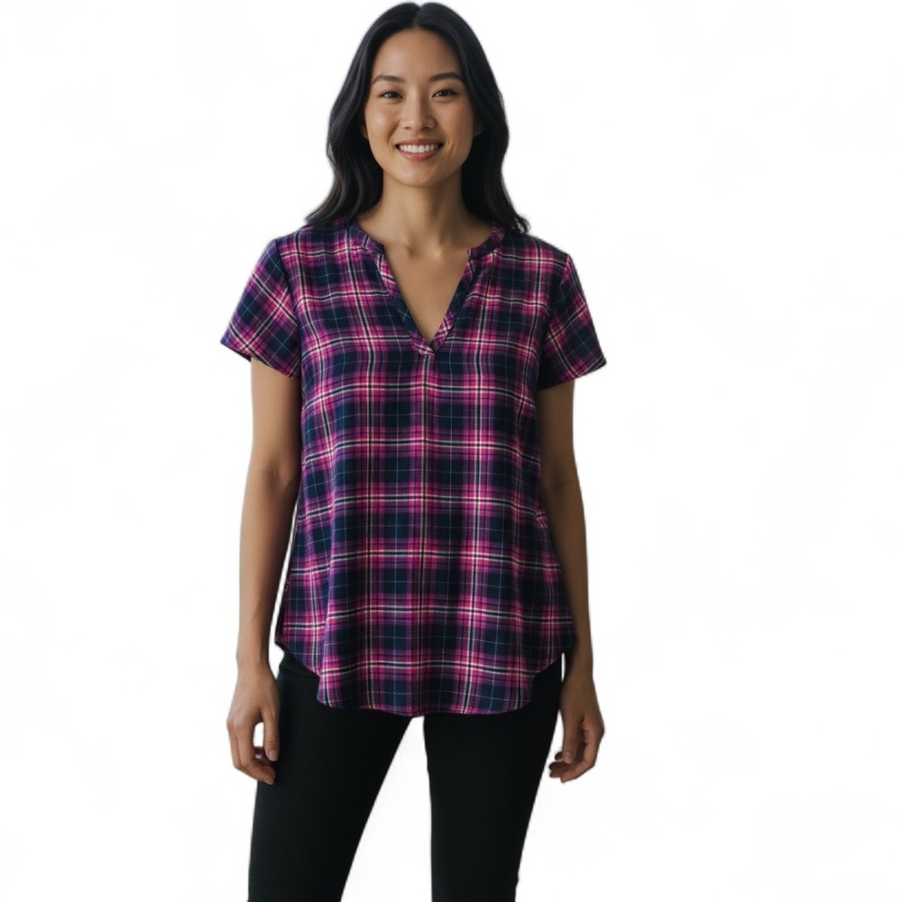 Plaid Top Torrid Shirt - red and black size 0